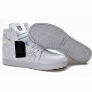 Supra Skytop II High Tops All White skate shoes 26668